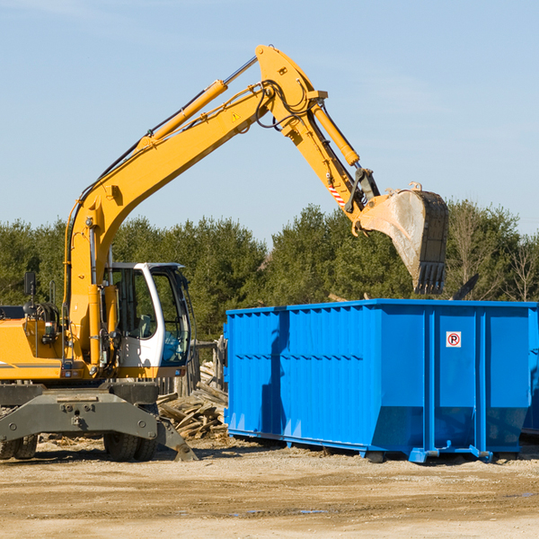 what size residential dumpster rentals are available in Brooksville Maine